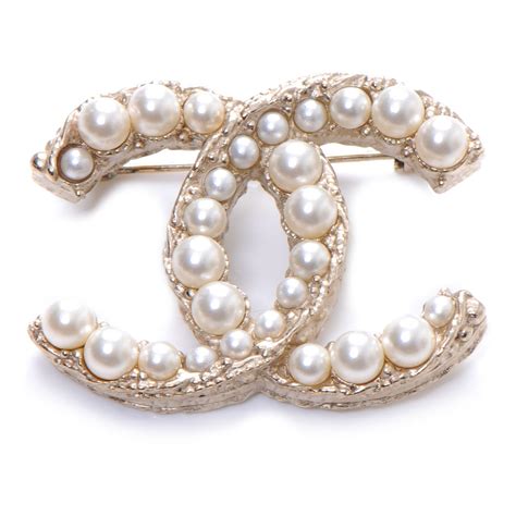 chanel pearl brooch|chanel brooch vintage.